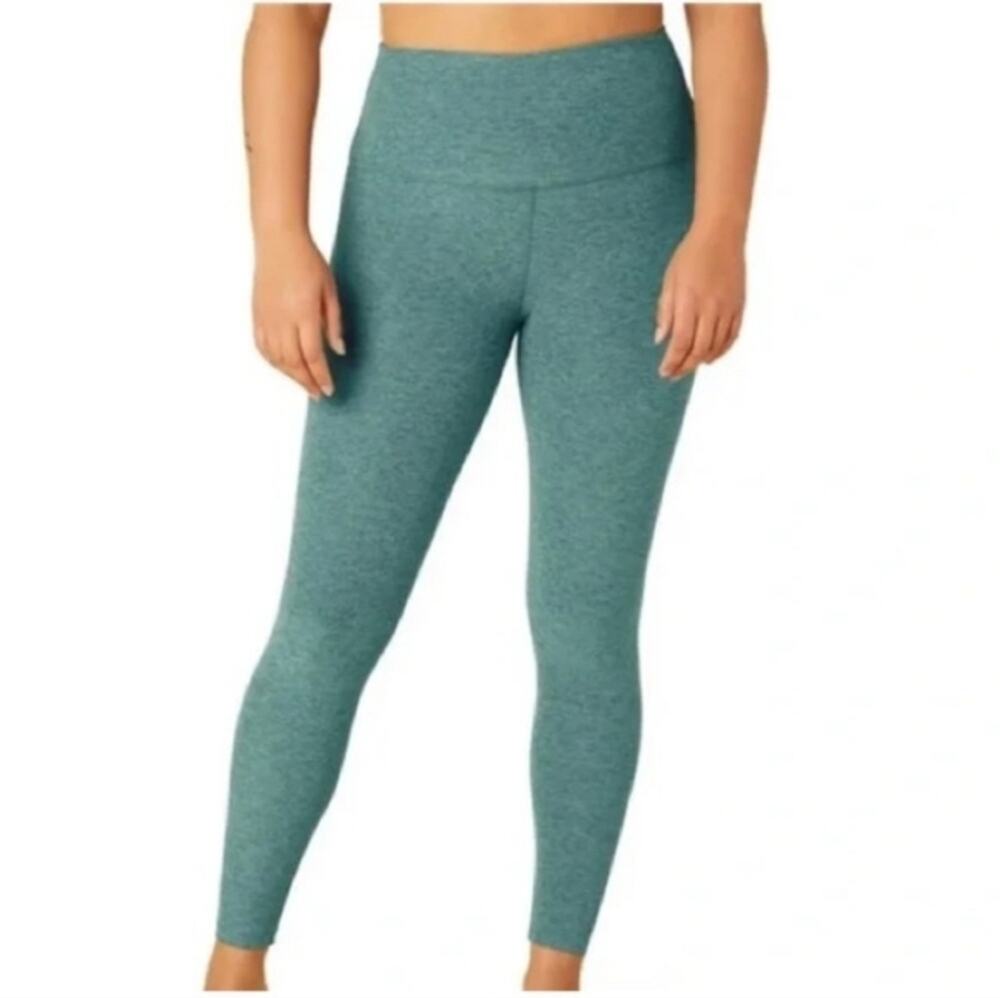 Beyond Yoga Spacedye Out Of Pocket High Waist Soft Teal Blue Leggings Small